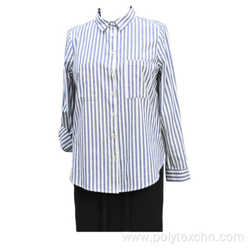 Ladies Woven Cotton Y.D Stripe Oxford Shirt